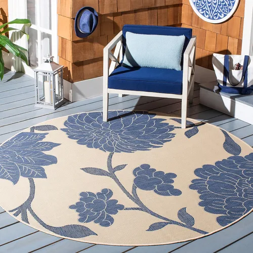 Vista 24 de SAFAVIEH Courtyard Collection CY7321 - Alfombra decorativa para interiores y exteriores, impermeable, fácil de limpiar, 2 pies 3 pulgadas x 6 pies 7