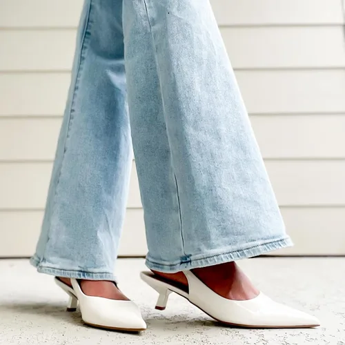 Vista 4 de JENN ARDOR Zapatos de vestir de tacón bajo para mujer, zapatos de vestir para gatitos, sandalias de tacón elegante, zapatos casuales de moda