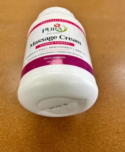 Vista 9 de Vitamin Therapy - Crema de masaje de 1 galón, vitamina E, profesional, terapia de masaje, tejido profundo, sin perfume, hipoalergénico, ingredientes