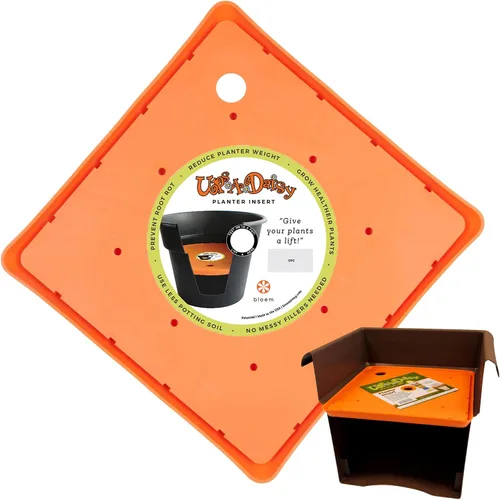 Vista 5 de Bloem Ups-A-Daisy - Inserto para maceta cuadrada de 10.75 pulgadas de ancho x 0.75 pulgadas de grosor, paquete de 2