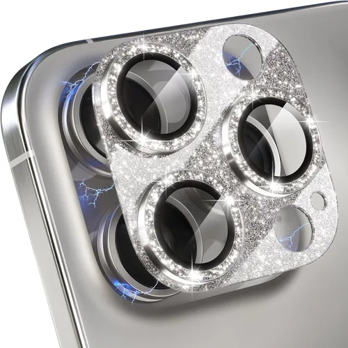 Vista 11 de Choiche Compatible con iPhone 15 Pro/iPhone 15 Pro Max, protector de lente de cámara brillante con protector de pantalla de lente de vidrio templado