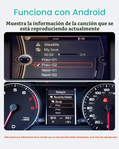 Vista 5 de Bluetooth 5.0 Adaptador de coche para BMW CCC CIC USB AUX Music Streaming aptX-HD Audio, compatible con BMW CCC/CIC 2008-2012, control