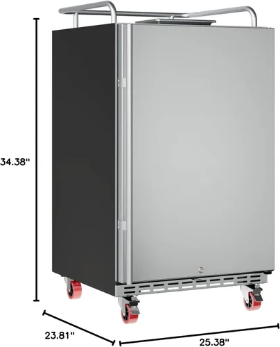Vista 9 de EdgeStar BR7001SS Refrigerador de conversión Kegerator integrado de tamaño completo solamente Acero inoxidable