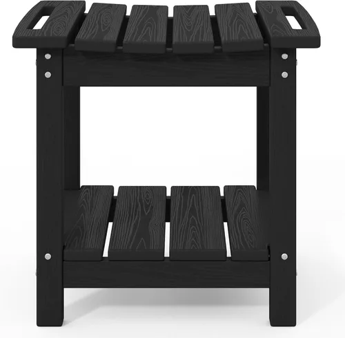 Vista 9 de SERWALL Banco de ducha, taburete de ducha de 18 pulgadas para ducha interior, HDPE, asientos de ducha impermeables para adultos con estante de Negro