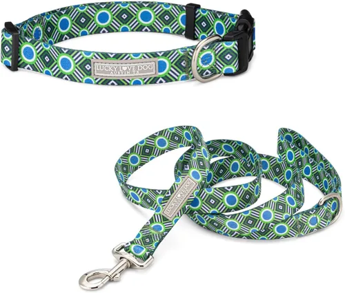 Vista 41 de Lucky Love Dog - Collar de perro ajustable con hebilla de fácil clic para los pequeños, duradero y cómodo para perros machos y hembras, collar