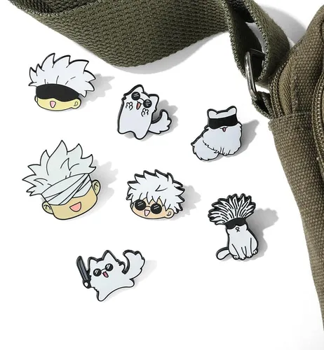Vista 5 de Jujutsu Kaisen Broche, Jujutsu Kaisen - Broche de metal para hombres y mujeres, fanáticos de solapa, insignias de solapa, colección de regalo