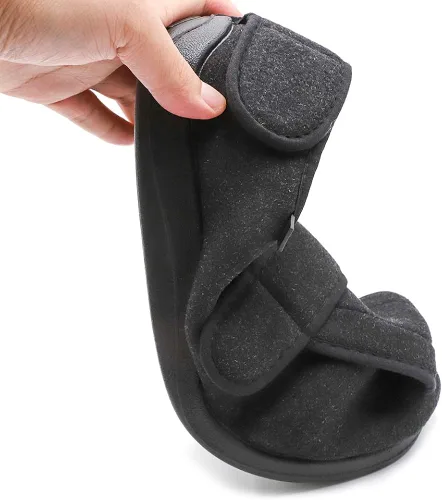 Vista 7 de Zapatillas de recuperación de diabéticos de ancho extra ancho para hombre, cierres ajustables, pies hinchados, artritis, edema y calzado ortopédico
