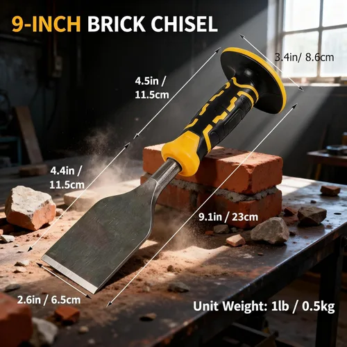 Vista 3 de 9 Inches Masonry Chisel With Hand Protection