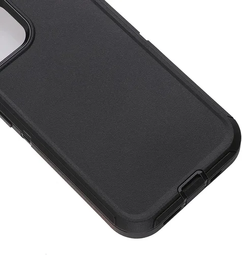 Vista 3 de Co-Goldguard Funda para iPhone 15 de 6.1 pulgadas, resistente de 3 capas, funda protectora resistente para iPhone 15 (negro)