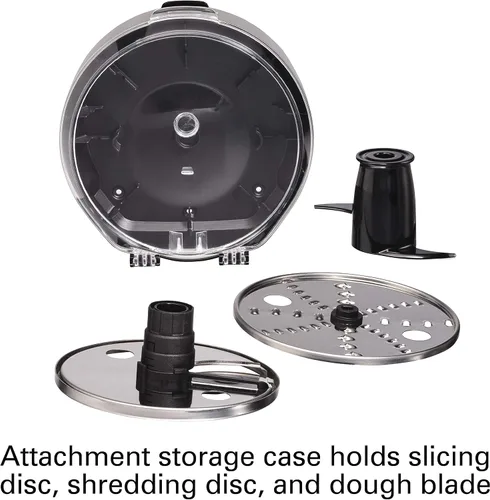 Vista 9 de Hamilton Beach Stack & Snap - Procesador de alimentos y picador de verduras de 8 tazas con cuchilla ajustable, raspador de tazón integrado y estuche
