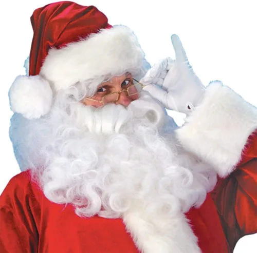 Vista 4 de Disfraz de Papá Noel de Navidad para hombre disfraz de fiesta de cosplay