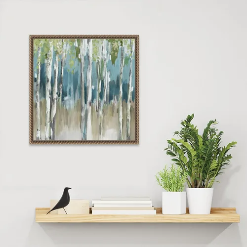 Vista 6 de Amanti Art Lienzo enmarcado para pared, 16 x 16 pulgadas, Lost Within by Lera, lienzo enmarcado para pared, obras de arte de paisajes, decoración