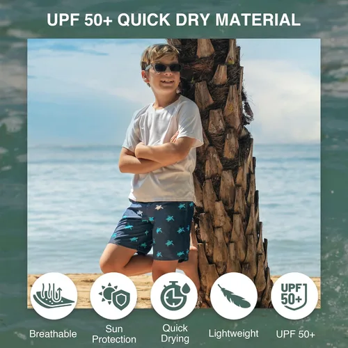 Vista 2 de Kanu Surf Bañador para niños Viper, de secado rápido, UPF 50+ para la playa