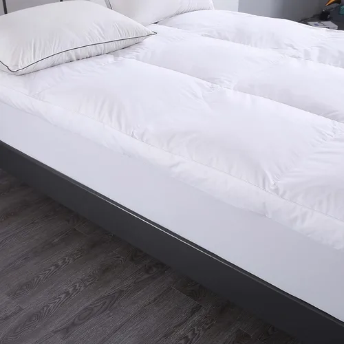 Vista 4 de Feather & Loom Cama de plumas rellenas de nano con funda de algodón (tamaño matrimonial)