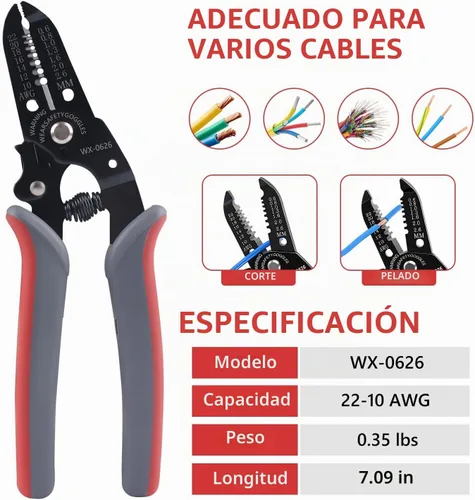 Vista 3 de Newdeli Kit de herramientas de prensado de alambre, 7 piezas, alicates de crimpado de alambre de trinquete para conectores termorretráctiles