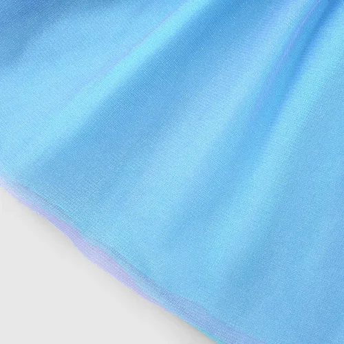 Vista 7 de Uhdear Disfraz de princesa de sirena para niñas vestido de fiesta de Halloween con accesorios