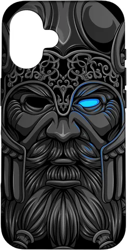 Vista 32 de Allfather Odin - Raven God - Norse Viking God in Asgard Case for iPhone 17