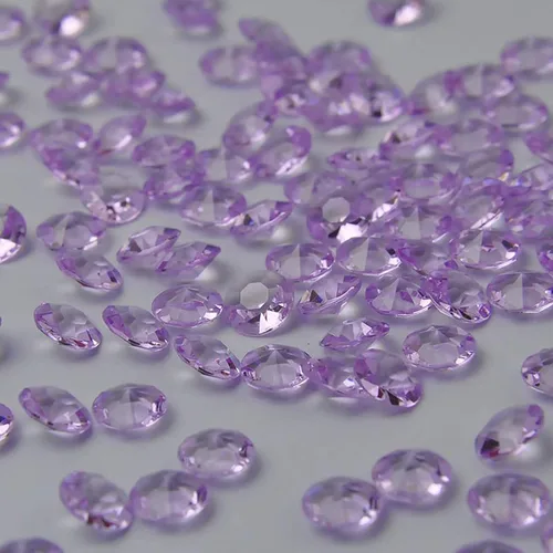 Vista 4 de ZKC 10mm 1000 piezas de cuentas de relleno de jarrón de diamante de acrílico de 10 mm para centro de mesa de boda, decoración de confeti de mesa