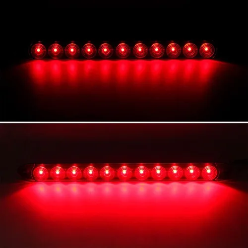Vista 4 de Kit de luces LED para remolque, impermeables, sumergibles, cuadradas, luces traseras para camiones con arnés de cable y soporte, lámparas