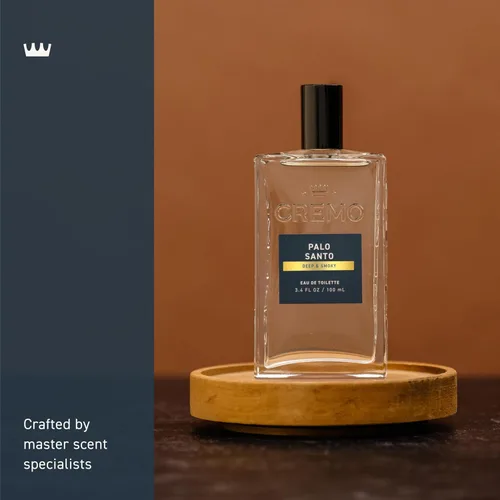 Vista 3 de Cremo Cologne For Men - Palo Santo - Espray de colonia para hombre, una combinación de cardamomo brillante, papiro seco y Palo santo aromático