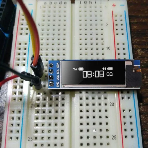 Vista 6 de DORHEA Módulo de pantalla OLED 12832 IIC I2C de 0.91 pulgadas I2C 128 x 32 SSD1306 módulo de pantalla LCD blanco I2C controlador de pantalla OLED DC