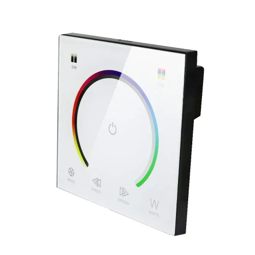 Vista 10 de AMKI Interruptor de pared LED, controlador LED, cubierta de plástico montado en la pared, interruptor de panel táctil para DC12V-24V 3528 2835 5050