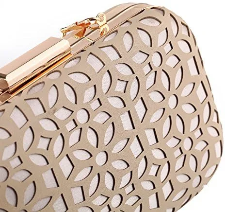 Vista 4 de missfiona Bolso de mano para mujer, con huecos, para boda, fiesta, baile de graduación