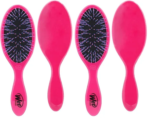 Vista 12 de Wet Brush - Cepillo desenredante para cabello grueso, negro, con cerdas ultrasuaves IntelliFlex que se deslizan a través de los nudos con facilidad