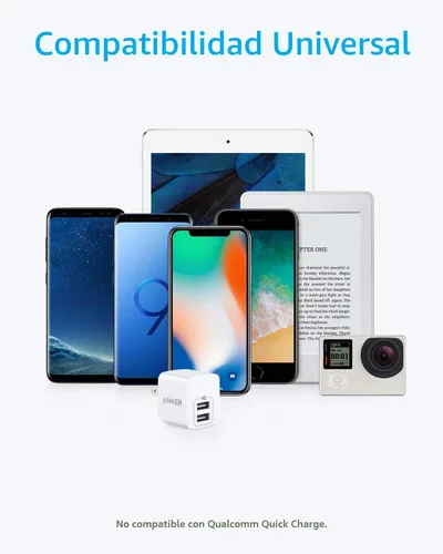 Vista 6 de Anker - Paquete de 2 unidades de bloque de carga USB A de 12W con dos puertos y enchufe plegable, caja de carga, cubo para iPhone 16 15 14 13 12 Pro