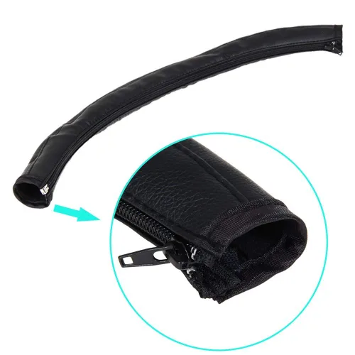 Vista 2 de Funda con asa para cochecito Babyzen YOYO2/YOYO+, piel sintética, color negro