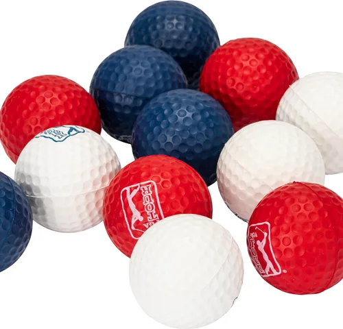 Vista 10 de Franklin Sports PGA TOUR - Pelotas de golf de espuma para interiores y exteriores, pelotas de golf de espuma para niños y adultos, vuelo limitado