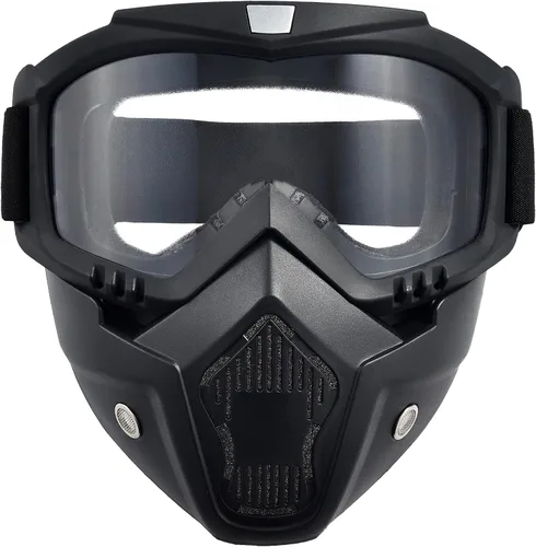 Vista 15 de Máscara facial de motocicleta de cara completa, gafas de bicicleta de tierra motocross, ATV, todoterreno, gafas de conducción y carreras