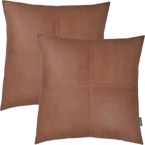 Vista 57 de Funda de almohada de piel de cordero – Funda decorativa para cojín de sofá – Fundas decorativas para sala de estar y dormitorio, 14 x 14 pulgadas