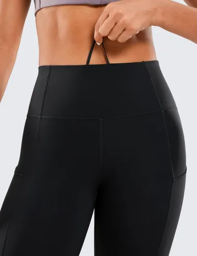 Vista 5 de CRZ YOGA - Leggings de entrenamiento para mujer sensación de desnudez, pantalones de yoga de cintura alta con bolsillos laterales, mallas atléticas