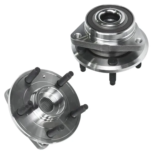 Vista 8 de Detroit Axle - Cojinete de rueda delantera y cojinete de rueda trasera para Honda Civic 1992-2000, Civic Del Sol 1993-1997, 4 lengüetas no ABS 1992