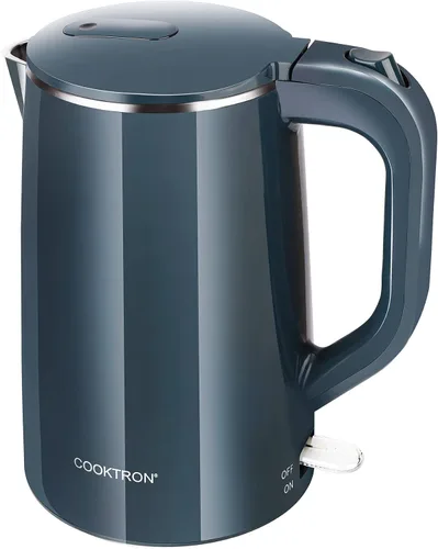 Vista 11 de COOKTRON Hervidor Eléctrico de 1.7L Silencioso, Hervidor de Agua Caliente de Doble Pared Libre de BPA, Tetera de Hervido Silencioso y Tacto Fresco