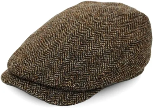 Vista 5 de TAILORMAP Harris Tweed Newsboy - Gorra plana 100% lana para hombre