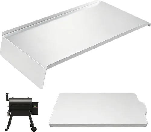 Vista 9 de Kit de bandeja de goteo, deflector de calor y forros de bandeja de grasa para parrillas de pellets Traeger Pro 22 Series, reemplazo de bandeja