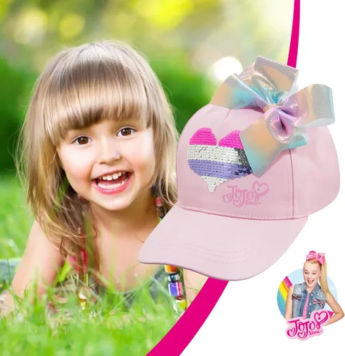 Vista 3 de Nickelodeon Girls JoJo Siwa Pink Baseball Cap Hat - Age 4-8