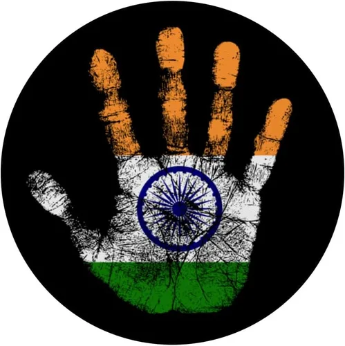 Vista 3 de Flag of India Country National Pride Vintage Style PopSockets Swappable PopGrip