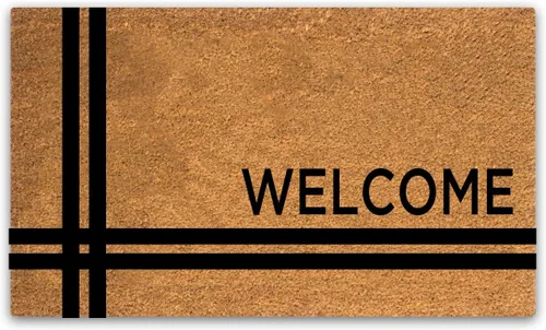 Vista 14 de PLUS Haven 17.5x30 Alfombra de Puerta "Home Sweet Home" con Respaldo Resistente - Alfombra de Coco Coir para Usos en Interiores o Exteriores