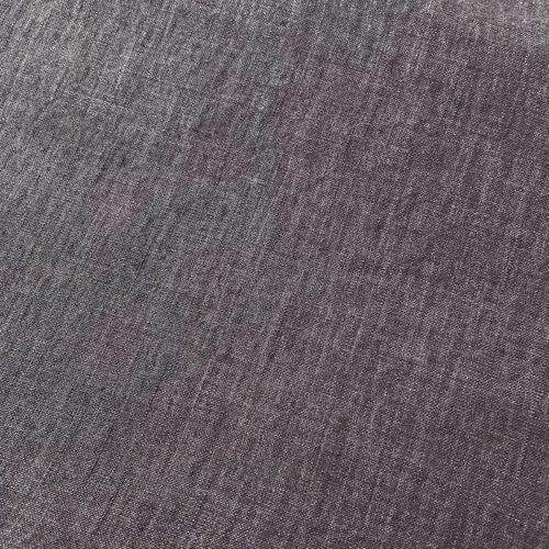 Vista 2 de Tela de lino gris suave al tacto, material transpirable ligero y natural, ideal para ropa elegante y cómoda y proyectos de decoración del hogar