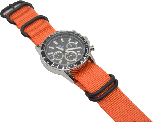 Vista 10 de ArtStyle - Correa para reloj de nailon balístico y con hebilla negra de alta gama (acabado mate)