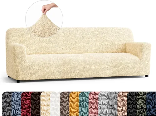 Vista 60 de PAULATO BY GA.I.CO. Funda para Silla - Funda para Sillón - Funda para Sillón - Funda de Tela Suave - Protector de Muebles Elegante de Ajuste Ceniza