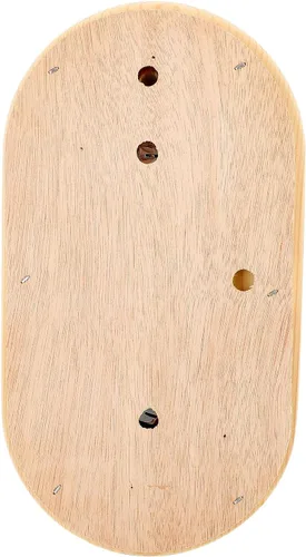 Vista 9 de Asixxsix Sauna Room Thermometer Hygrometer, Wooden 2 in 1 0120 0100% Wall Mounted Sauna Hygrothermograph with Clear Glass Cover, for Steam Room
