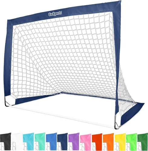 Vista 9 de GoSports - Arcos de fútbol portátiles para niños, 13 opciones de color, elige 4 x 3 pies o 6 x 4 pies, redes desplegables de tono
