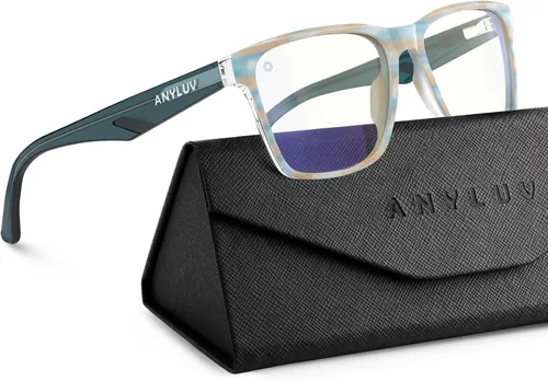 Vista 21 de ANYLUV Blue Light Glasses for Women & Men, Stylish Blue Light Blocking Glasses, Eyes Protection & Anti Eyestrain Eyewear