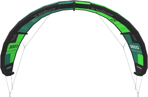 Vista 2 de Slingshot Sports Código V1 Kiteboard Cometa Verde