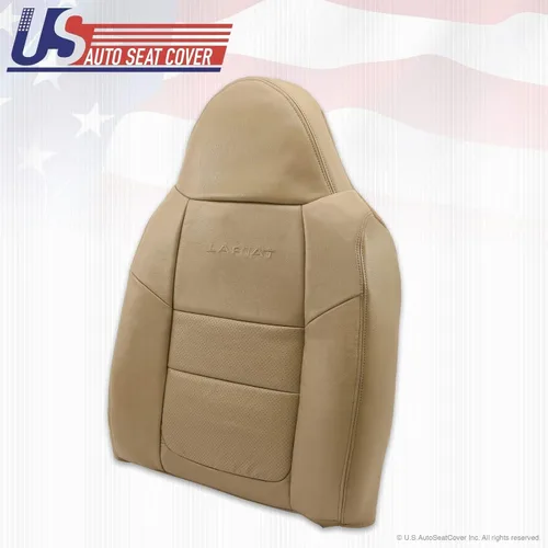 Vista 3 de 2001 para Ford F250 F350 Lariat Driver Bottom & Top Fundas de asiento de cuero Pergamino TAN