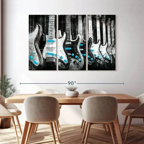 Vista 154 de Elephant Stock BW - Reproductor de discos de vinilo para pared, lienzo horizontal, decoración de pared de sala de estar de 3 piezas, impresión